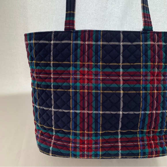 Vera Bradley Small Vera Tote Bag in Tartan Plaid Scottie Dog - Picture 8 of 16